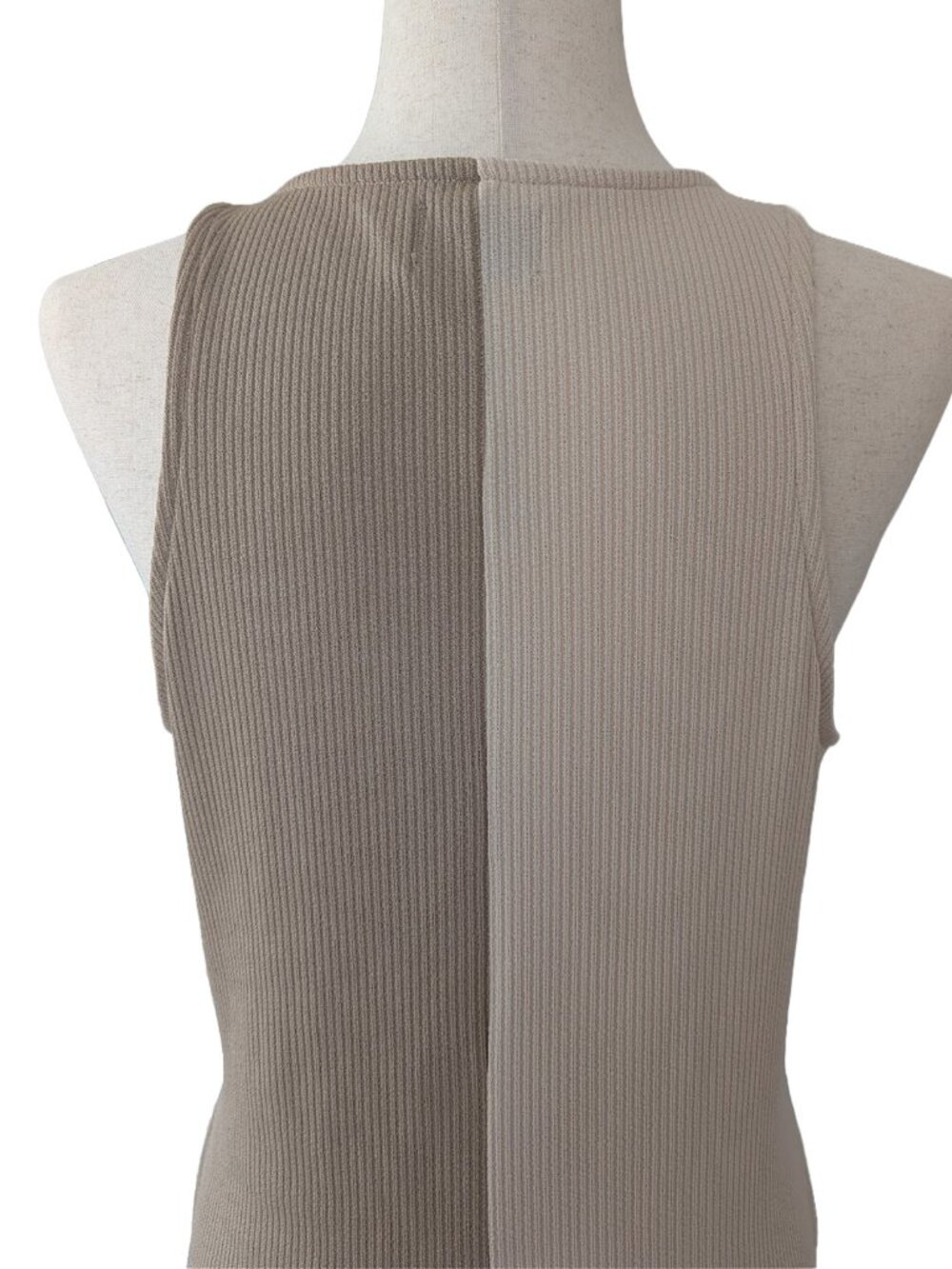 NWOT ASOS Design Sleeveless Ribbed Midi Button Colorblock Dress - Picture 9 of 13